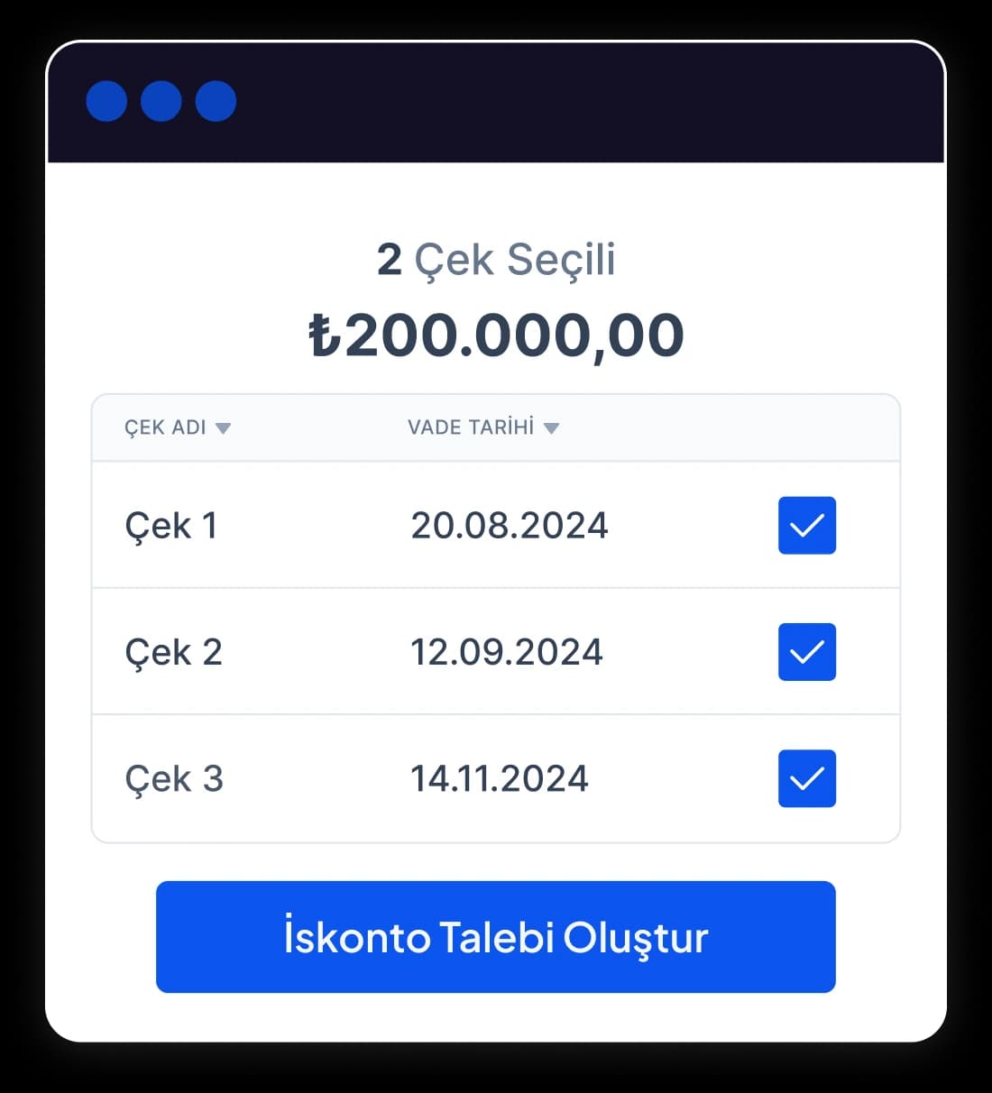 Create Discount Request